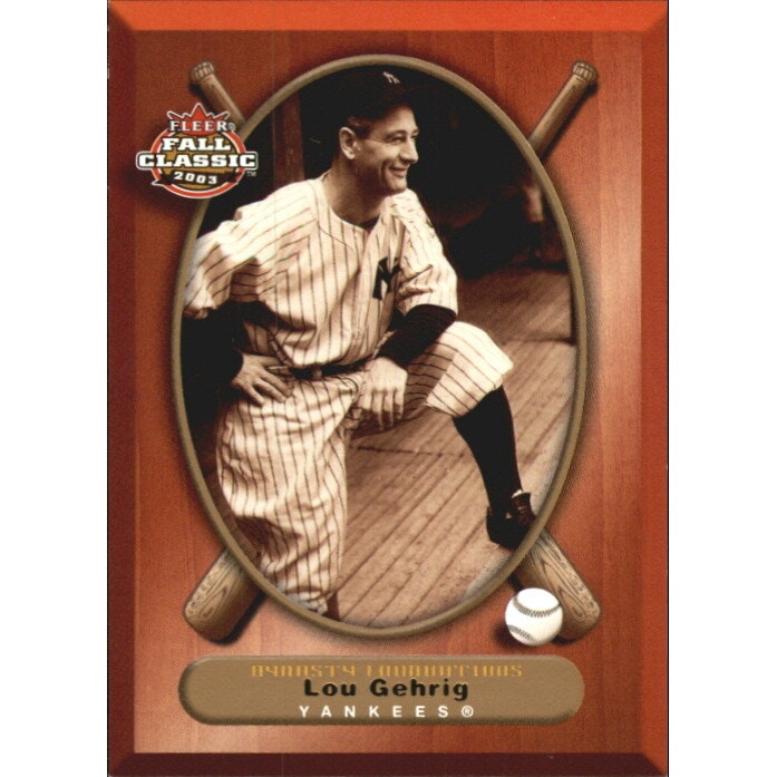2003 Fleer Fall Classics Championship Gold Lou Gehrig Card: $27 2003 Fleer Fall Classics Championship Gold Lou Gehrig Card: $27