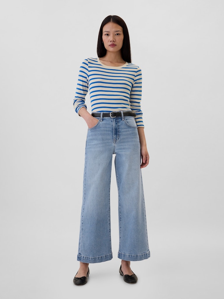 High-Rise Wide-Leg Crop Jeans: $23.99 High-Rise Wide-Leg Crop Jeans: $23.99
