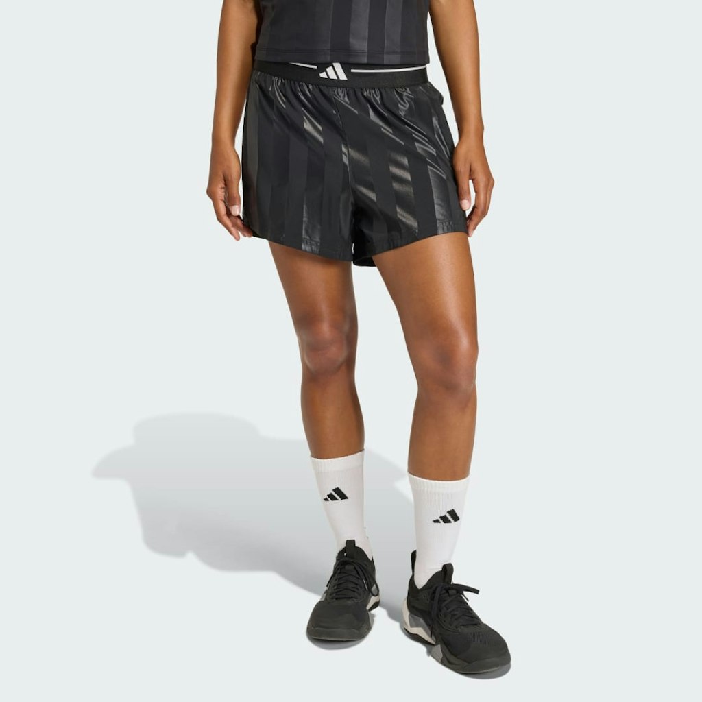 Hyperglam 3-Stripes Emboss Woven Shorts: $21 Hyperglam 3-Stripes Emboss Woven Shorts: $21