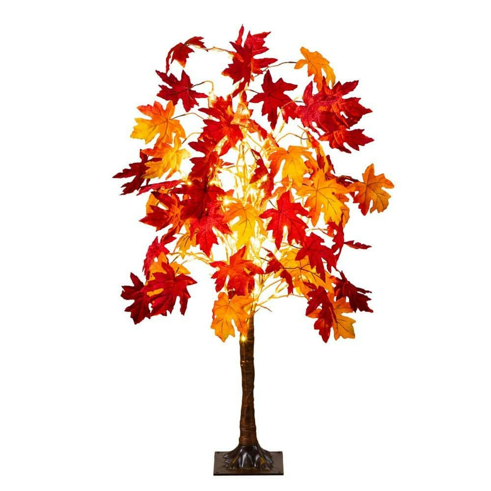 4-Foot Pre-Lit Artificial Autumn Weeping Maple Tree: $82.99 4-Foot Pre-Lit Artificial Autumn Weeping Maple Tree: $82.99