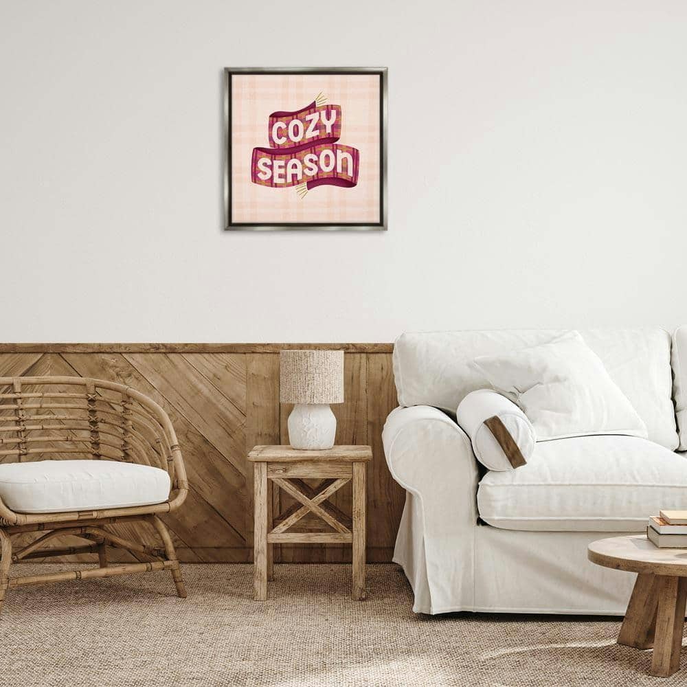 Cozy Season Scarf on Plaid 25" x 25" Typography Graphic Art Print: $89.66 Cozy Season Scarf on Plaid 25" x 25" Typography Graphic Art Print: $89.66
