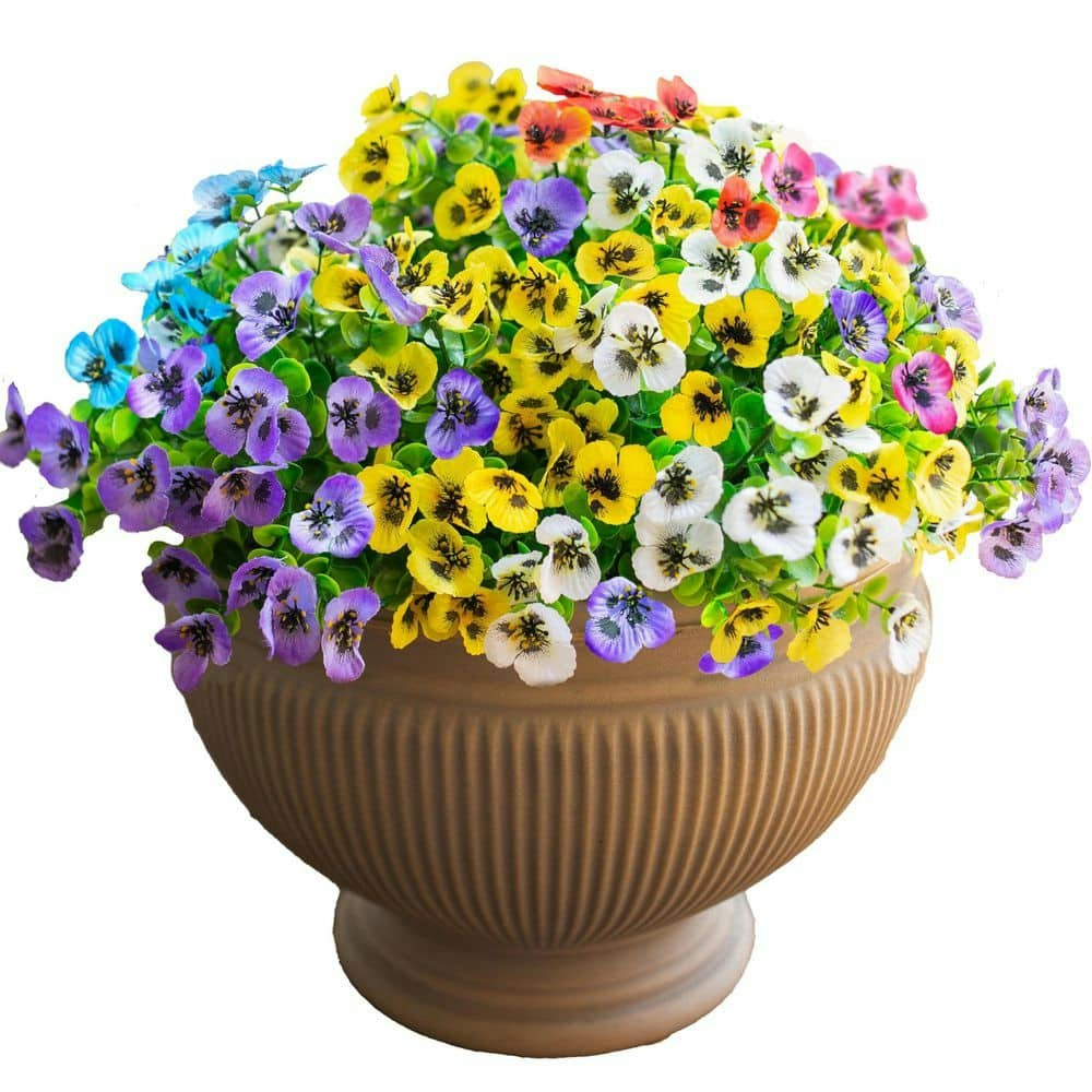 Artificial Pansy Flowers 12-Bundle Set: $53.56 Artificial Pansy Flowers 12-Bundle Set: $53.56