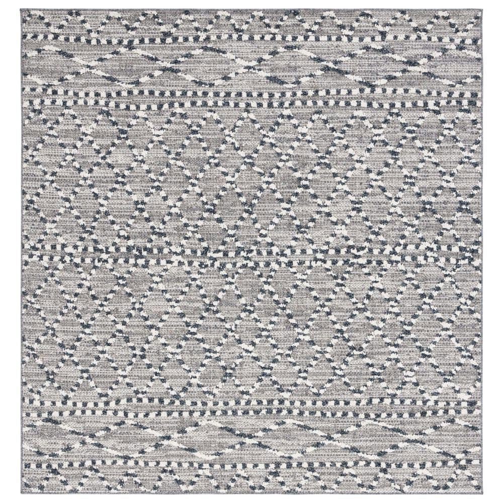 7x7-Foot Striped Geometric Diamond Indoor/Outdoor Area Rug: $112.96 7x7-Foot Striped Geometric Diamond Indoor/Outdoor Area Rug: $112.96