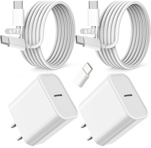 USB-C iPad Wall Charger and 6ft Cable 2-Pack: $22.99