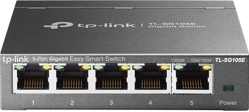 TP-Link 5-Port Gigabit Easy Smart Switch TL-SG105E: $20.25