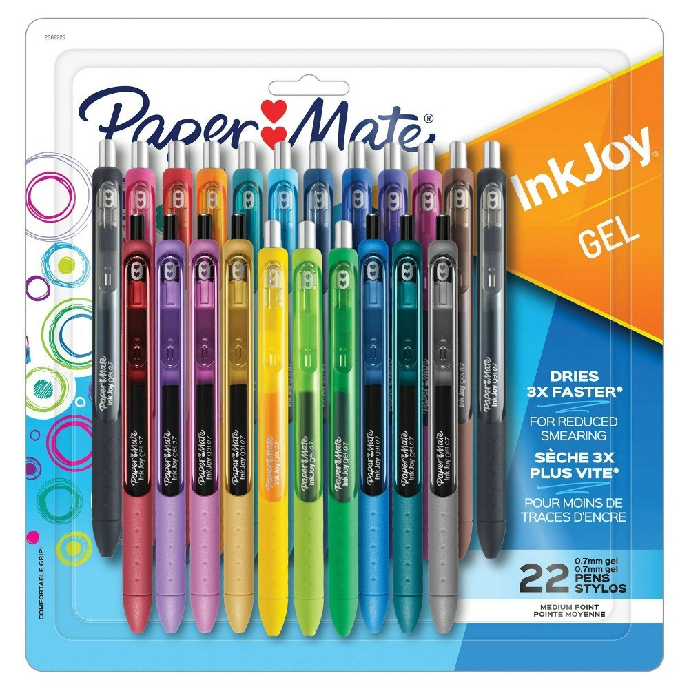 Paper Mate InkJoy 0.7mm Medium Tip Gel Pens 22-Pack: $20.99 Paper Mate InkJoy 0.7mm Medium Tip Gel Pens 22-Pack: $20.99