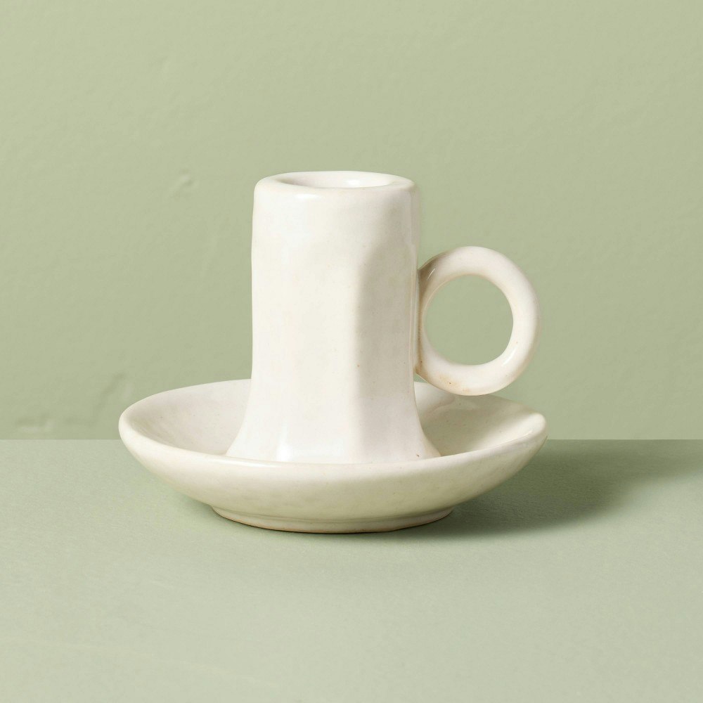 Hearth & Hand with Magnolia 3"x4" Faceted Ceramic Taper Candle Holder: $7.99 Hearth & Hand with Magnolia 3"x4" Faceted Ceramic Taper Candle Holder: $7.99