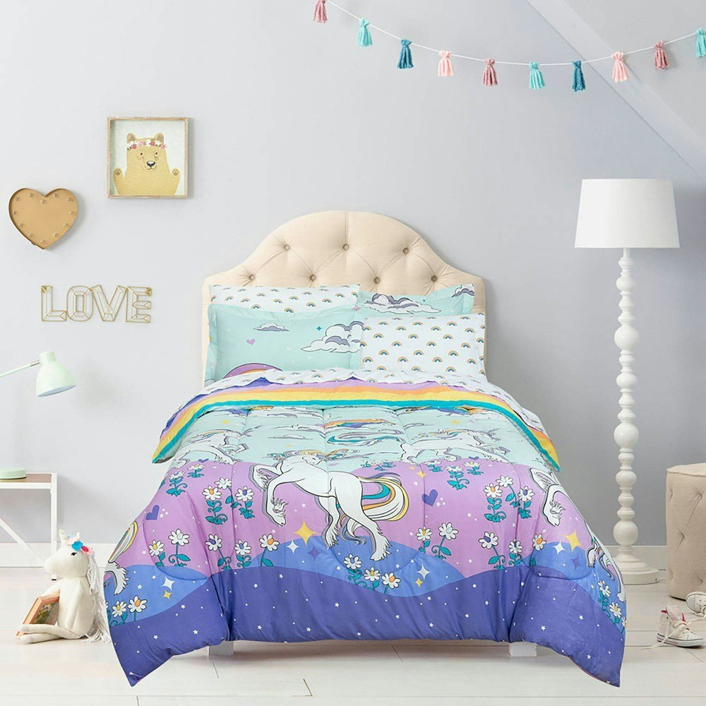 Kidz Mix Full Unicorn Bedding Set 7-Piece: $41.99