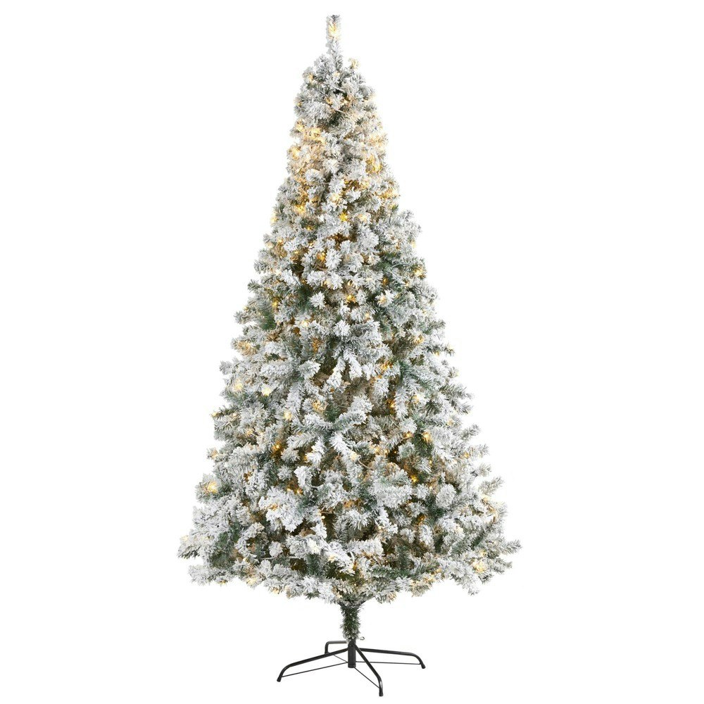Nearly Natural 8-Foot Pre-Lit Flocked Rock Springs Spruce Artificial Christmas Tree: $189.99 Nearly Natural 8-Foot Pre-Lit Flocked Rock Springs Spruce Artificial Christmas Tree: $189.99