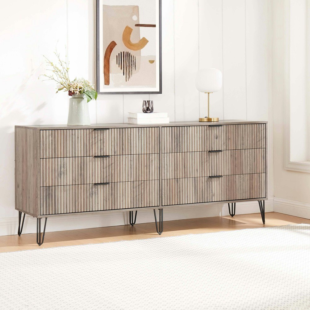 Manhattan Comfort Dumbo 6-Drawer Double Dresser: $622.99 Manhattan Comfort Dumbo 6-Drawer Double Dresser: $622.99