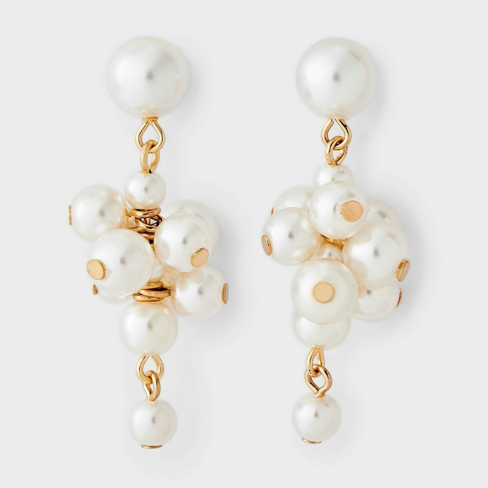 Pearl Cluster Drop Earrings: $11.99 Pearl Cluster Drop Earrings: $11.99