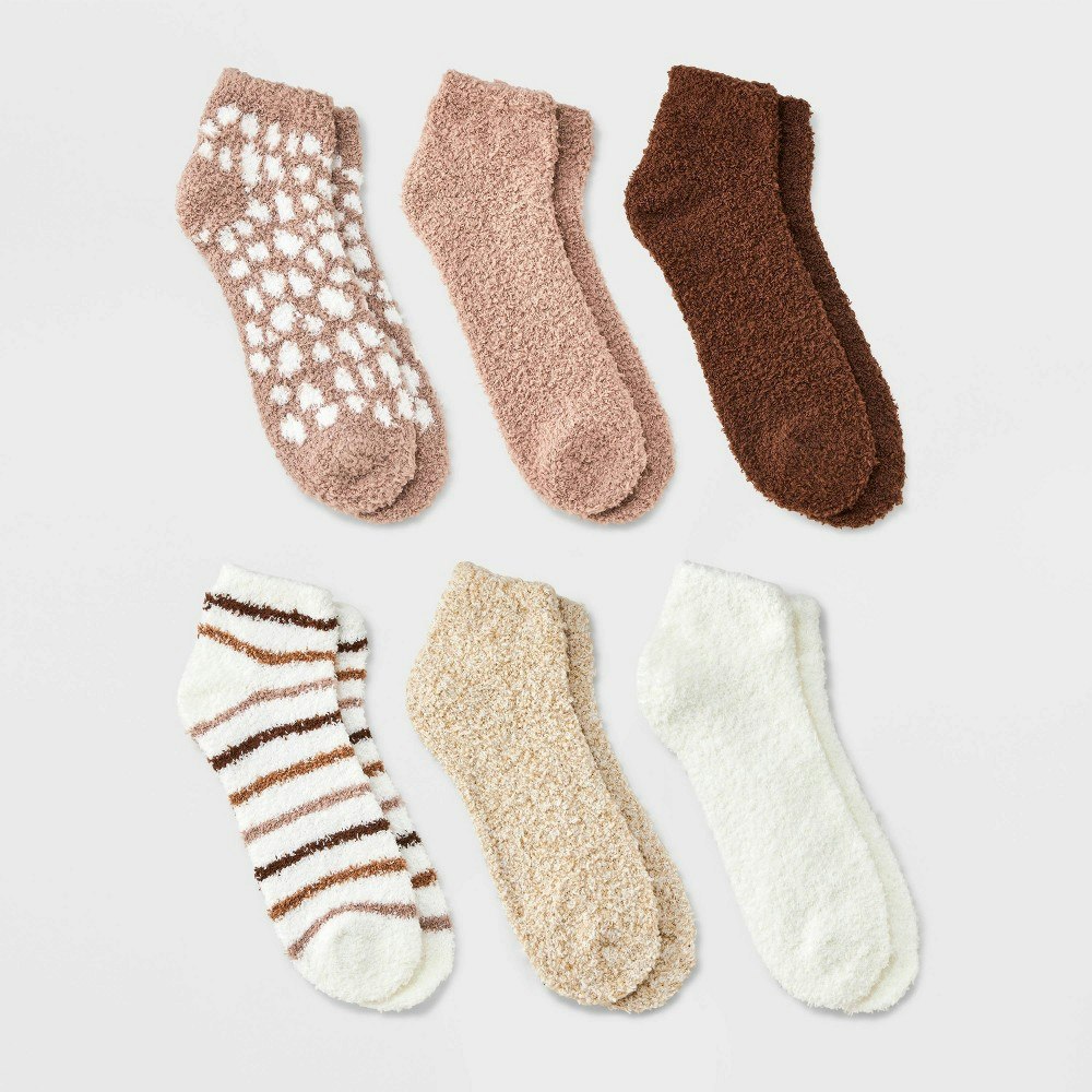 Women's Leopard and Striped Low Cut Socks 6-Pack: $12 Women's Leopard and Striped Low Cut Socks 6-Pack: $12