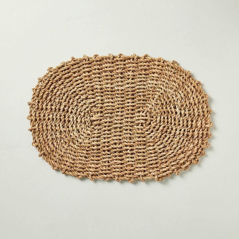 Hearth & Hand with Magnolia Oblong Woven Charger: $9.99 Hearth & Hand with Magnolia Oblong Woven Charger: $9.99