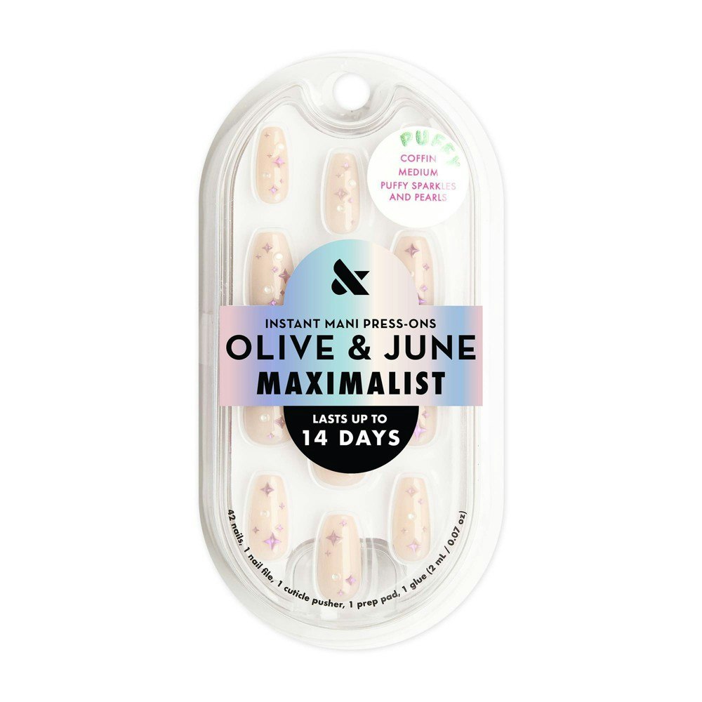 Olive & June Maximalist Medium Coffin Press-On Nails 42-Pack: $9.99 Olive & June Maximalist Medium Coffin Press-On Nails 42-Pack: $9.99