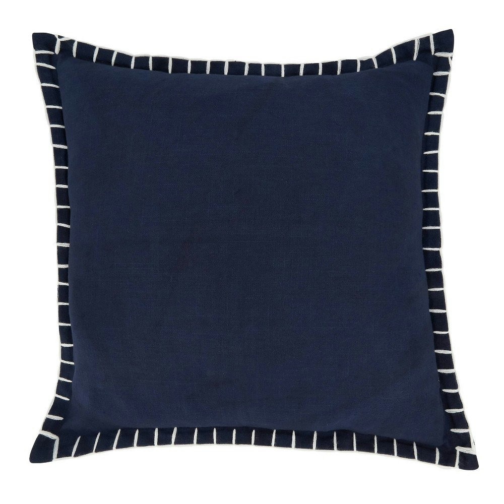 Saro Lifestyle 20"x20" Chunky Whip Stitch Throw Pillow: $27.99