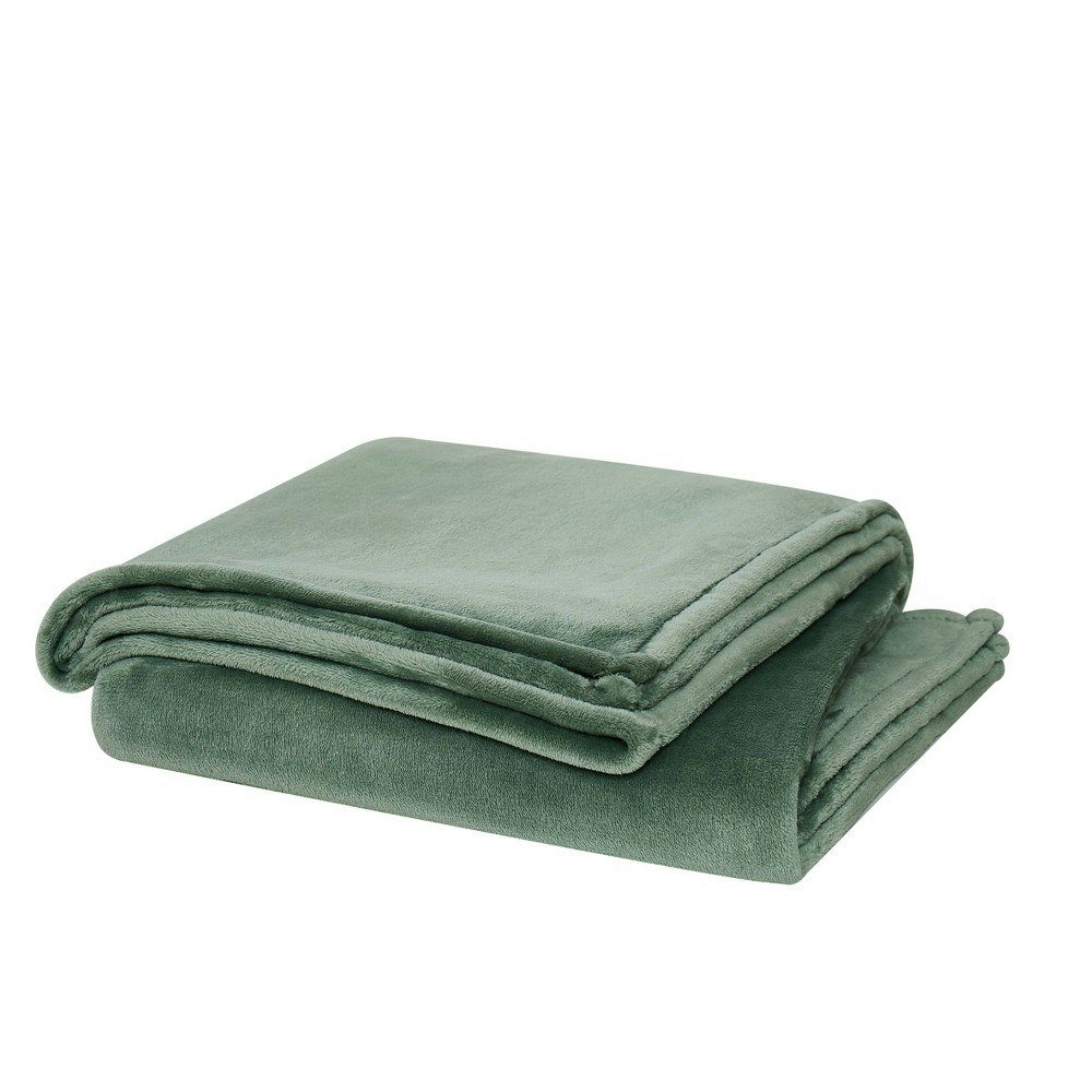 Cannon Full/Queen Solid Plush Blanket: $35.99