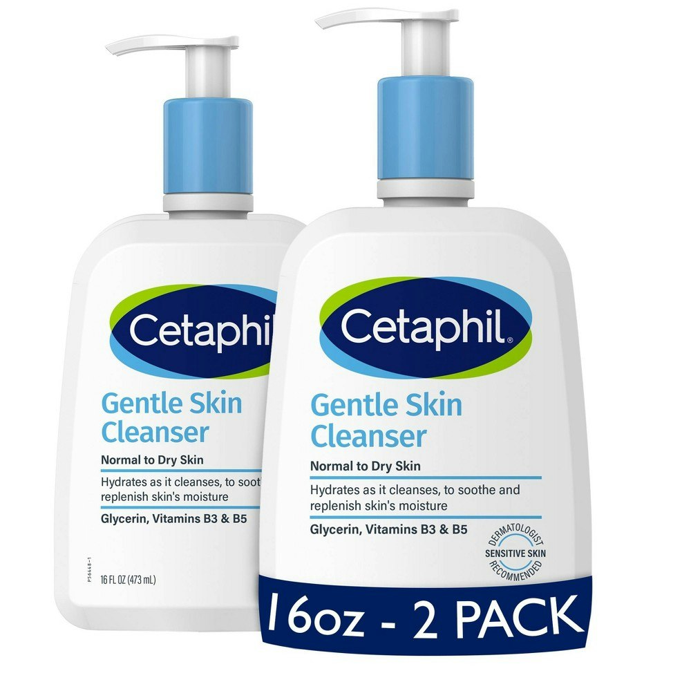Cetaphil Gentle Facial Cleanser 16oz 2-Pack: $24.12 Cetaphil Gentle Facial Cleanser 16oz 2-Pack: $24.12