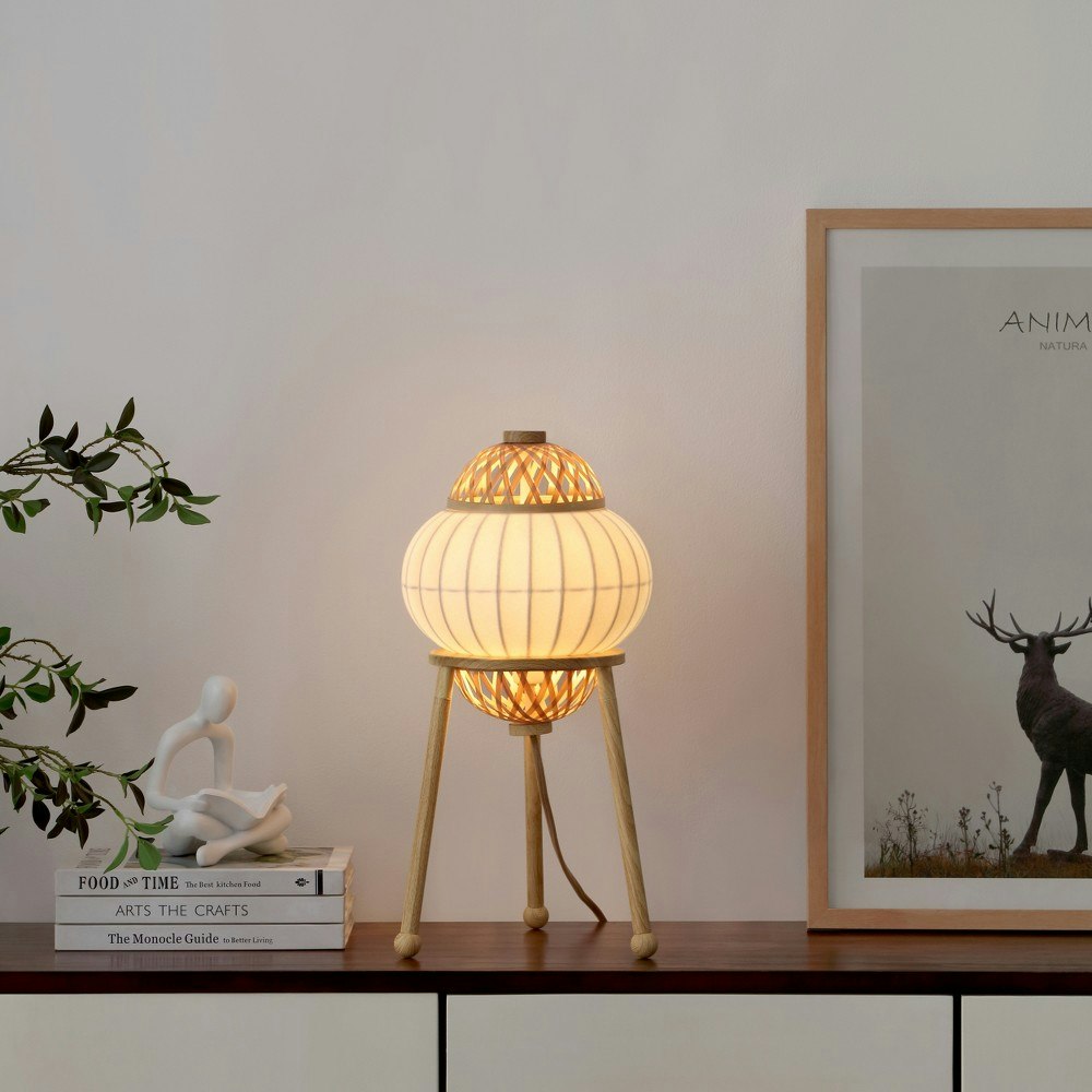 VidaLite Hikari Adjustable Bamboo and Aluminum Table Lamp: $181.99 VidaLite Hikari Adjustable Bamboo and Aluminum Table Lamp: $181.99