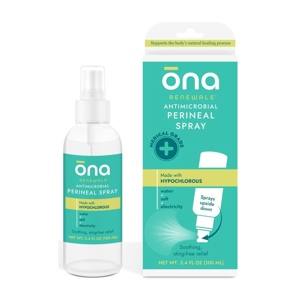 Ona Renewals Antimicrobial Postpartum Perineal Recovery Spray 3.4-fl-oz: $8.99 Ona Renewals Antimicrobial Postpartum Perineal Recovery Spray 3.4-fl-oz: $8.99