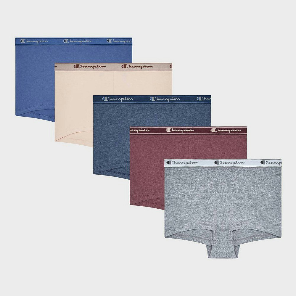 Champion Women's Cotton Stretch Boyshorts 5-Pack: $15.99