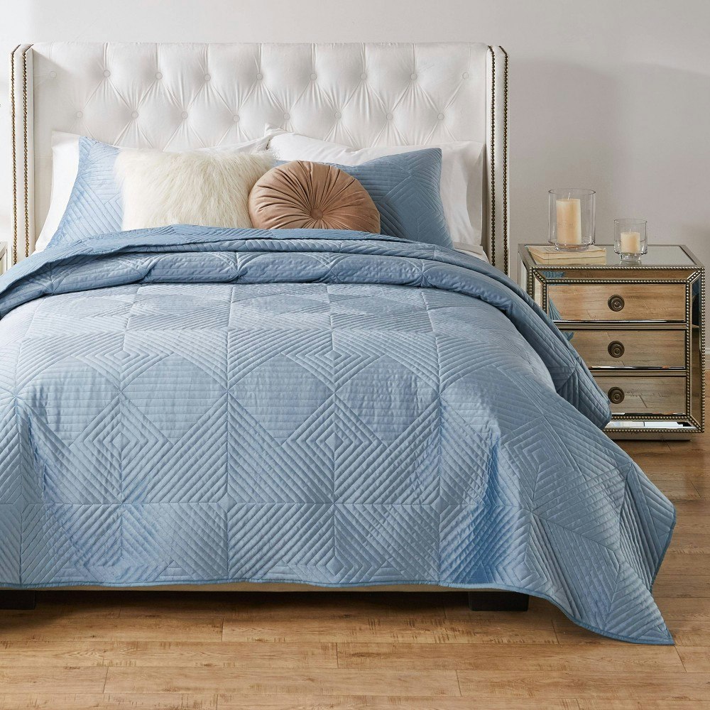 Greenland Home Fashions Riviera Velvet Quilt Set 2-Piece: $54.99