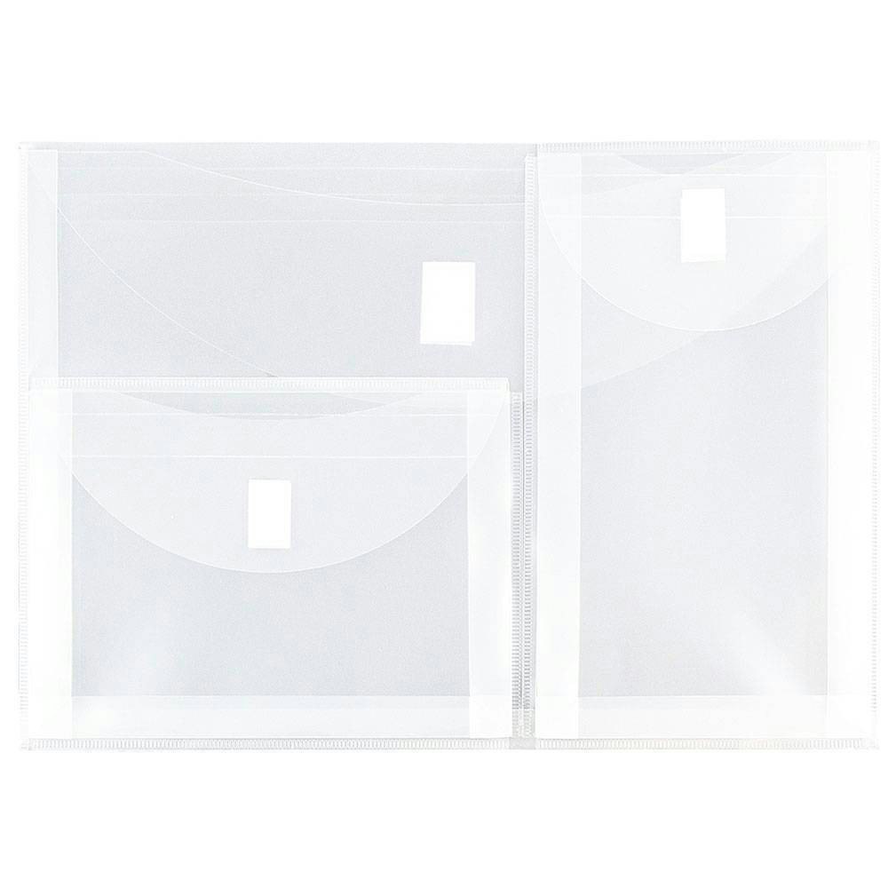 JAM Paper 9.75" x 13" Plastic 3-Pocket Envelopes 12-Pack: $36.99