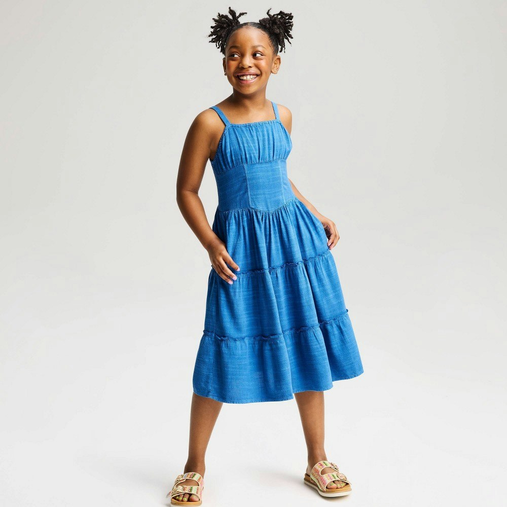 Girls' Cat & Jack A-Line Midi Dress: $17.50 Girls' Cat & Jack A-Line Midi Dress: $17.50