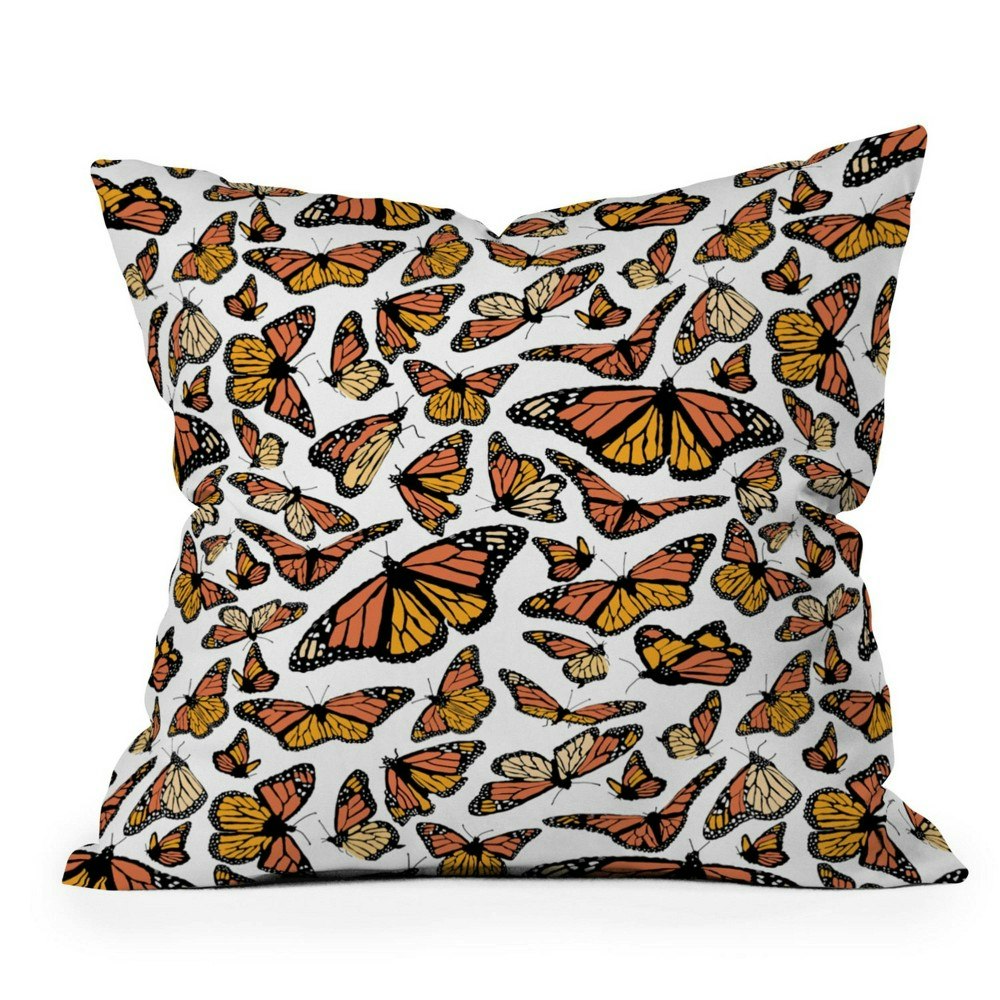 18" x 18" Southerly Design Monarchs in Flight Outdoor Throw Pillow: $63.99