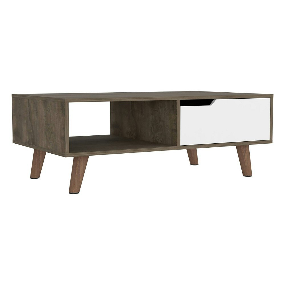 Boahaus Lecce Rectangle Coffee Table with Storage Shelf and Drawer: $186.99 Boahaus Lecce Rectangle Coffee Table with Storage Shelf and Drawer: $186.99