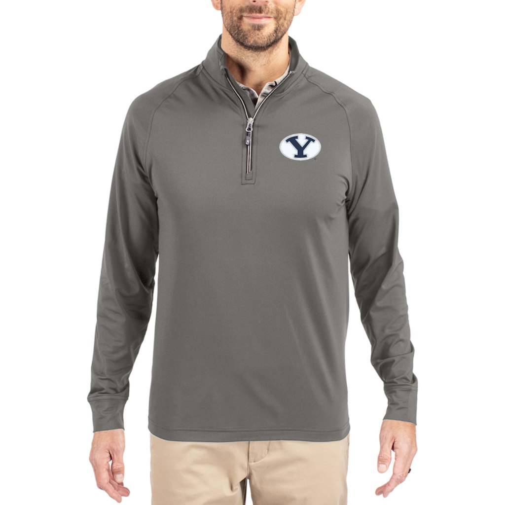 Cutter & Buck BYU Cougars Adapt Eco Knit Quarter-Zip Pullover: $94.99 Cutter & Buck BYU Cougars Adapt Eco Knit Quarter-Zip Pullover: $94.99