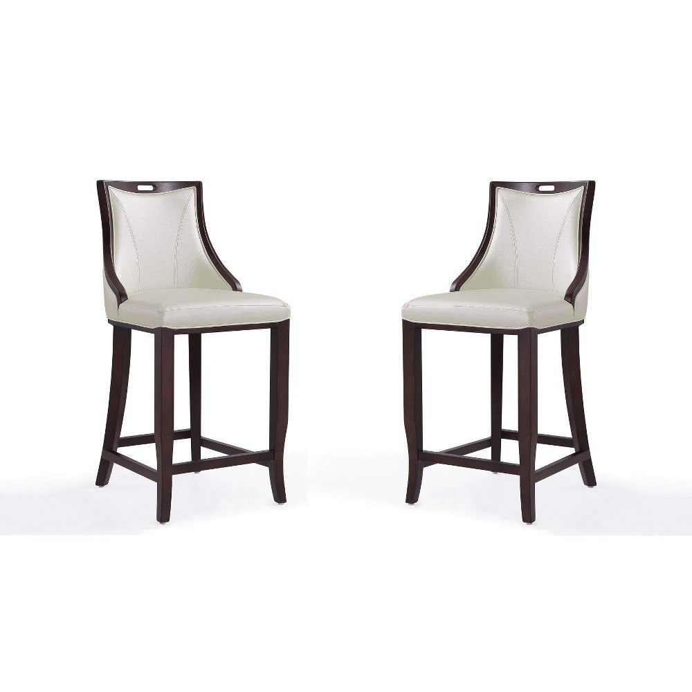 Emperor Upholstered Beech Wood Barstool 2-Pack: $599.99 Emperor Upholstered Beech Wood Barstool 2-Pack: $599.99