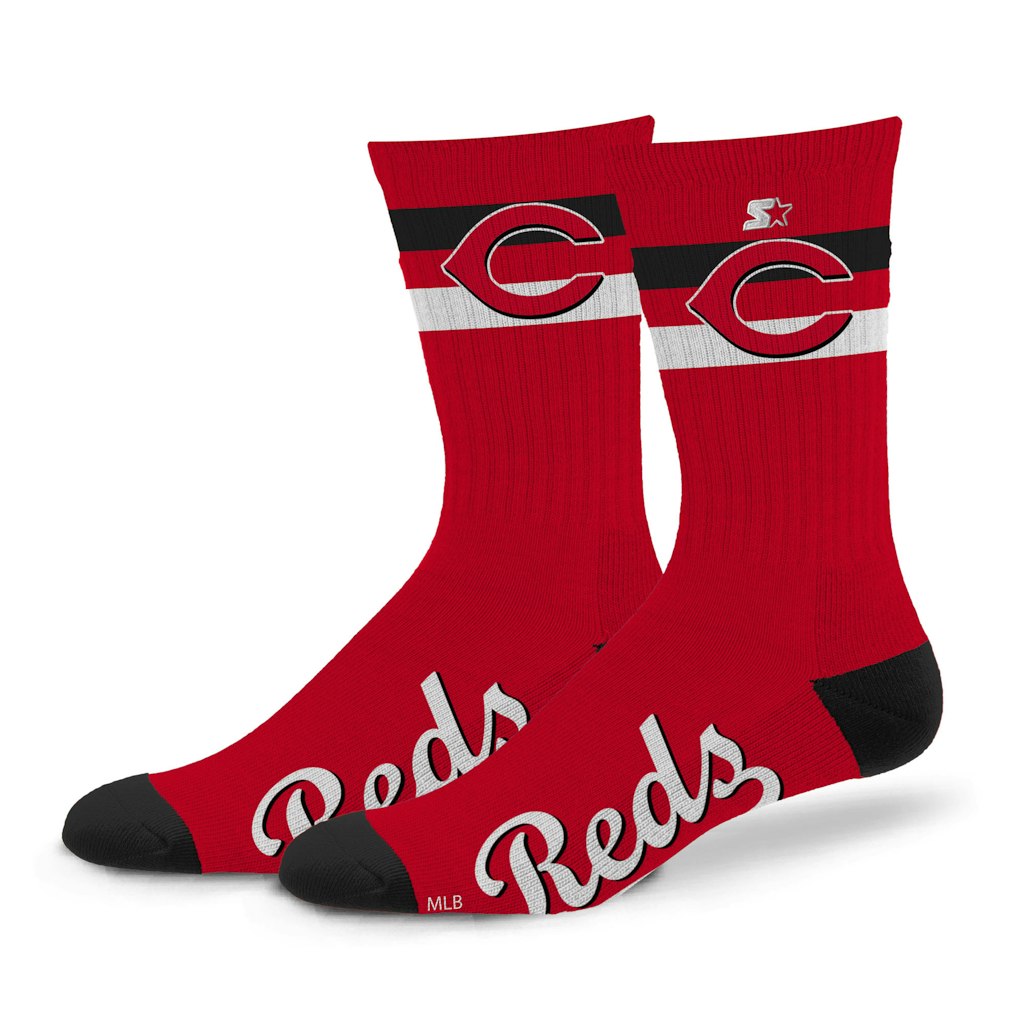 Starter Cincinnati Reds Two-Stripe Crew Socks: $19.99 Starter Cincinnati Reds Two-Stripe Crew Socks: $19.99