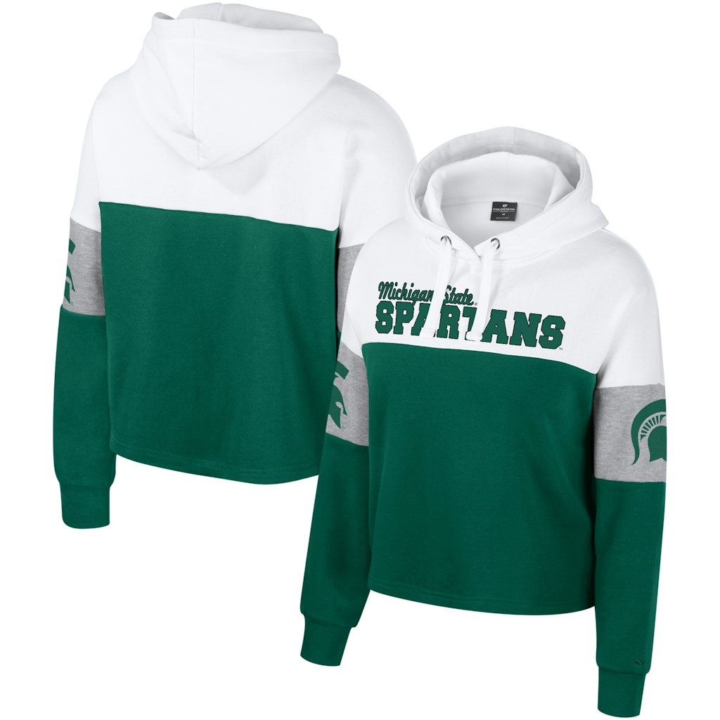 Colosseum Michigan State Spartans Women's Color-Block Pullover Hoodie: $34.99 Colosseum Michigan State Spartans Women's Color-Block Pullover Hoodie: $34.99