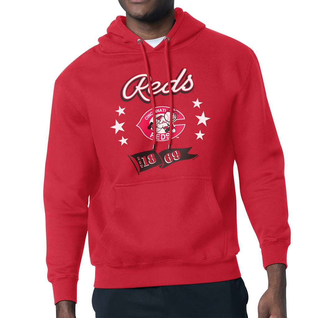 Cincinnati Reds Starter Banner Team Pullover Hoodie: $52.49 Cincinnati Reds Starter Banner Team Pullover Hoodie: $52.49