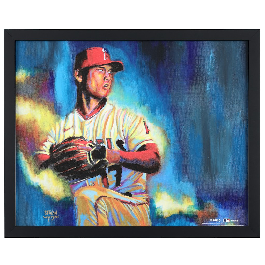 Shohei Ohtani Los Angeles Angels 16" x 20" Canvas Giclee Print: $199.99