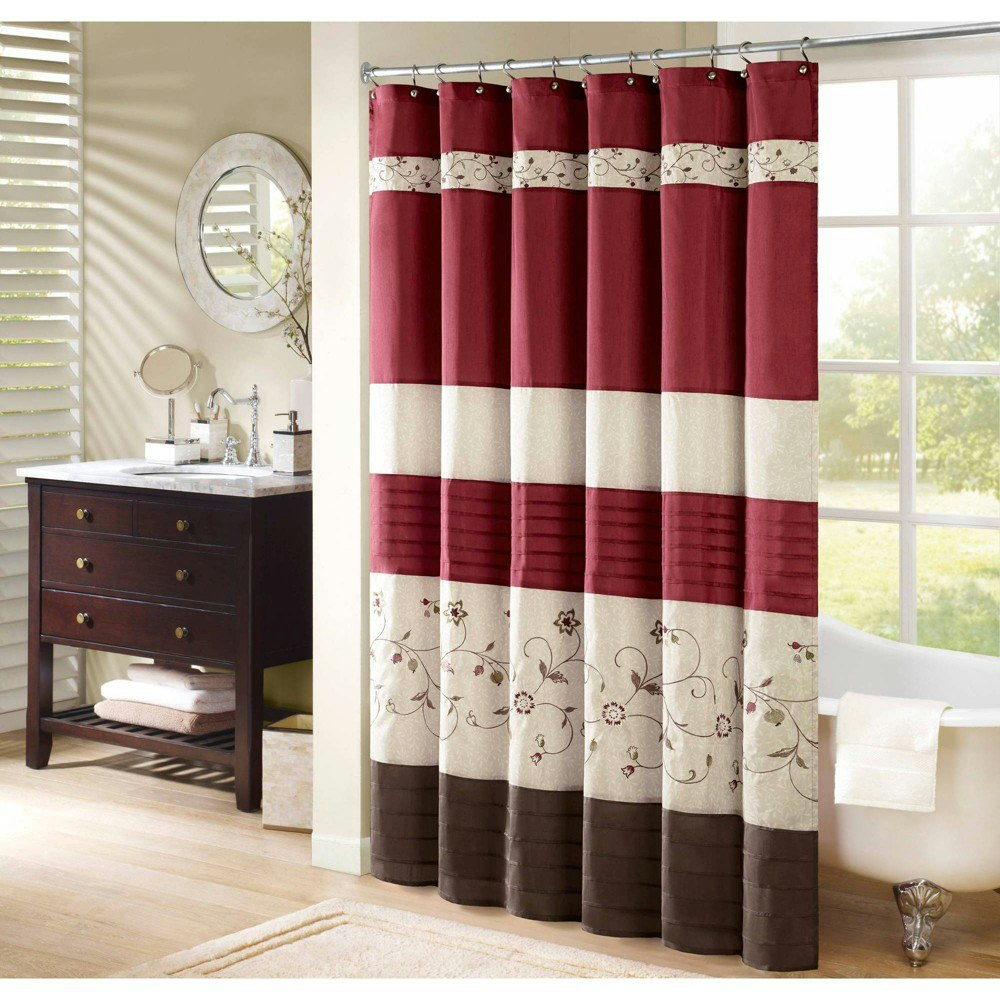 Madison Park Monroe 54"x78" Embroidered Floral Shower Curtain: $34.99 Madison Park Monroe 54"x78" Embroidered Floral Shower Curtain: $34.99
