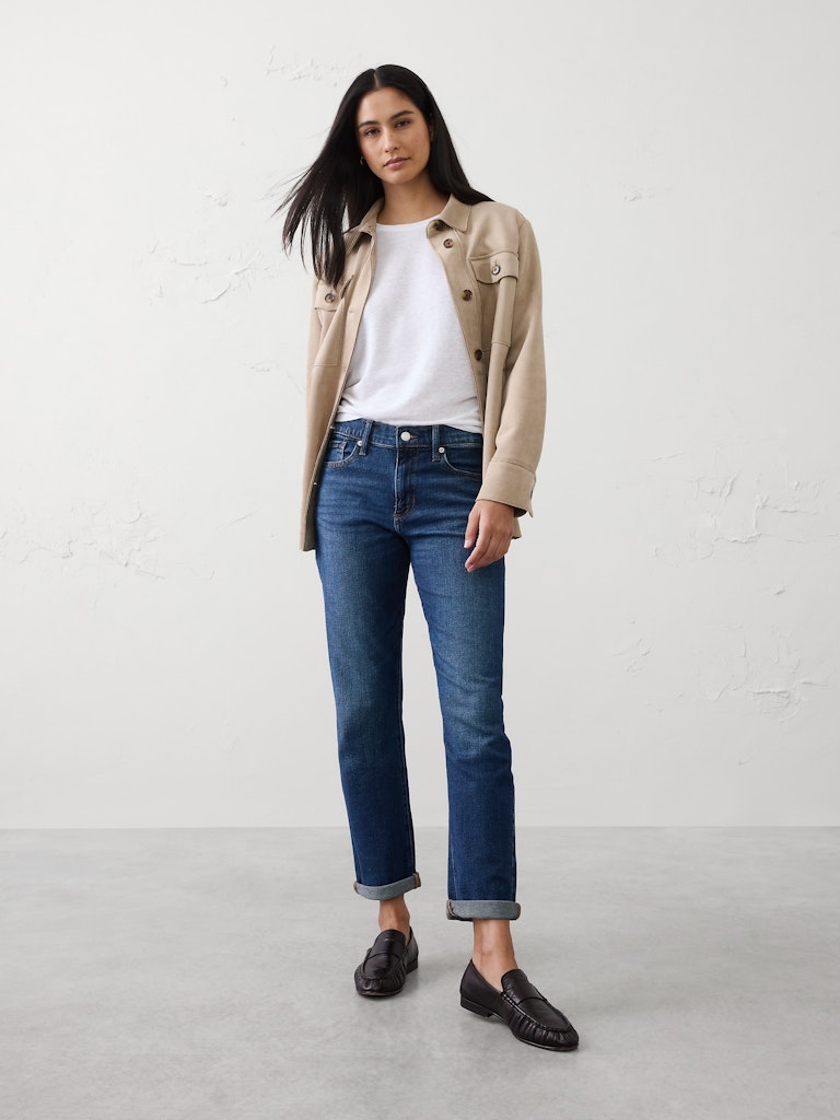 Girlfriend Mid-Rise Jean: $45