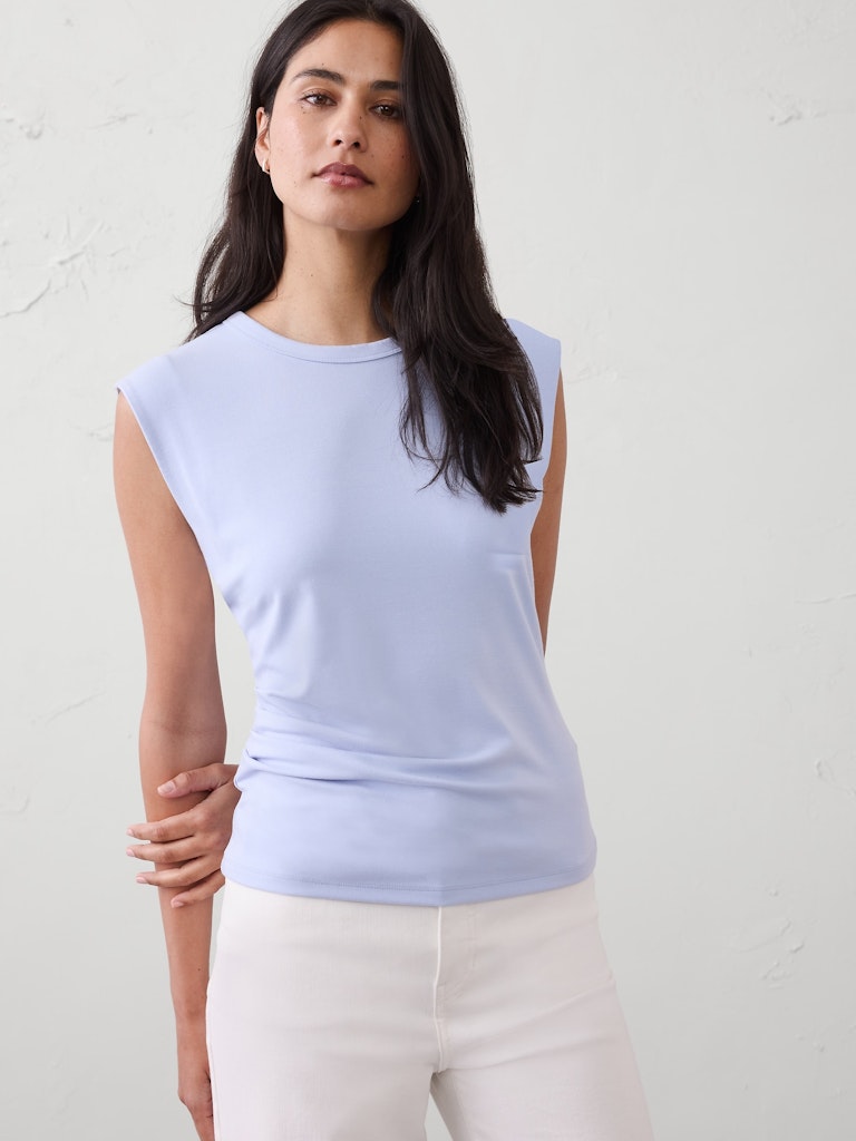 Soft Knit Side-Shirred Top: $13.50 Soft Knit Side-Shirred Top: $13.50