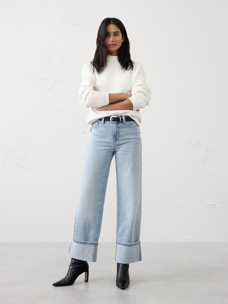 High-Rise Straight Jean: $50 High-Rise Straight Jean: $50
