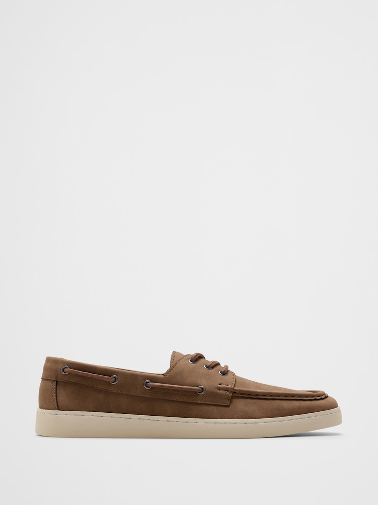 Vegan Suede Boat Shoe: $70 Vegan Suede Boat Shoe: $70