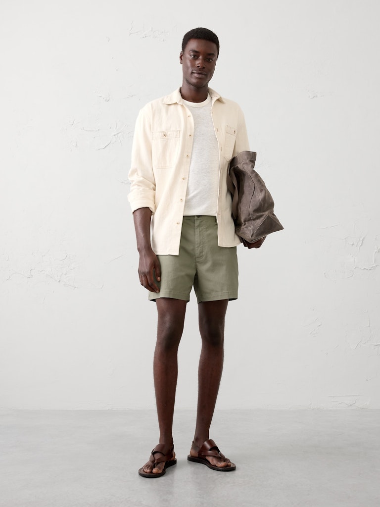 Slim-Fit 5-Inch Summerweight Chino Shorts: $28 Slim-Fit 5-Inch Summerweight Chino Shorts: $28