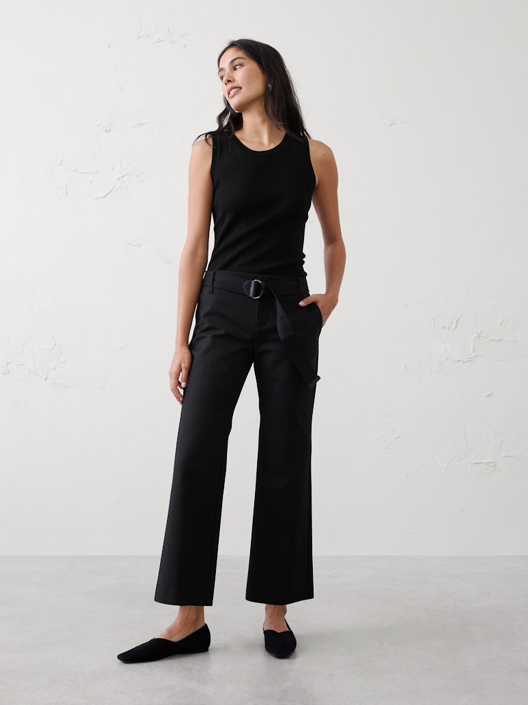 Kick-Flare Mid-Rise Sateen Ankle Pant: $68.97 Kick-Flare Mid-Rise Sateen Ankle Pant: $68.97