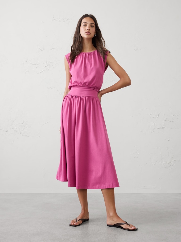 Knit Blouson Midi Dress: $35