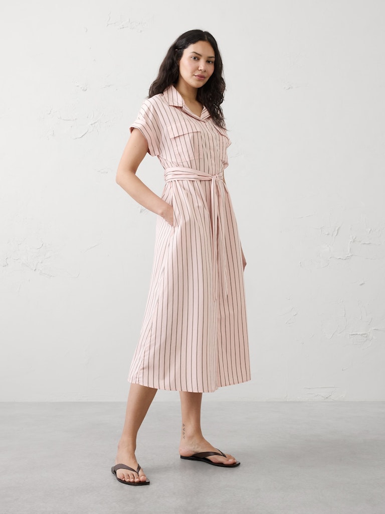 Poplin Utility Midi Shirtdress: $109.97 Poplin Utility Midi Shirtdress: $109.97