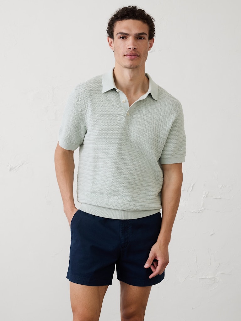 Textured Striped Sweater Polo: $37.50 Textured Striped Sweater Polo: $37.50