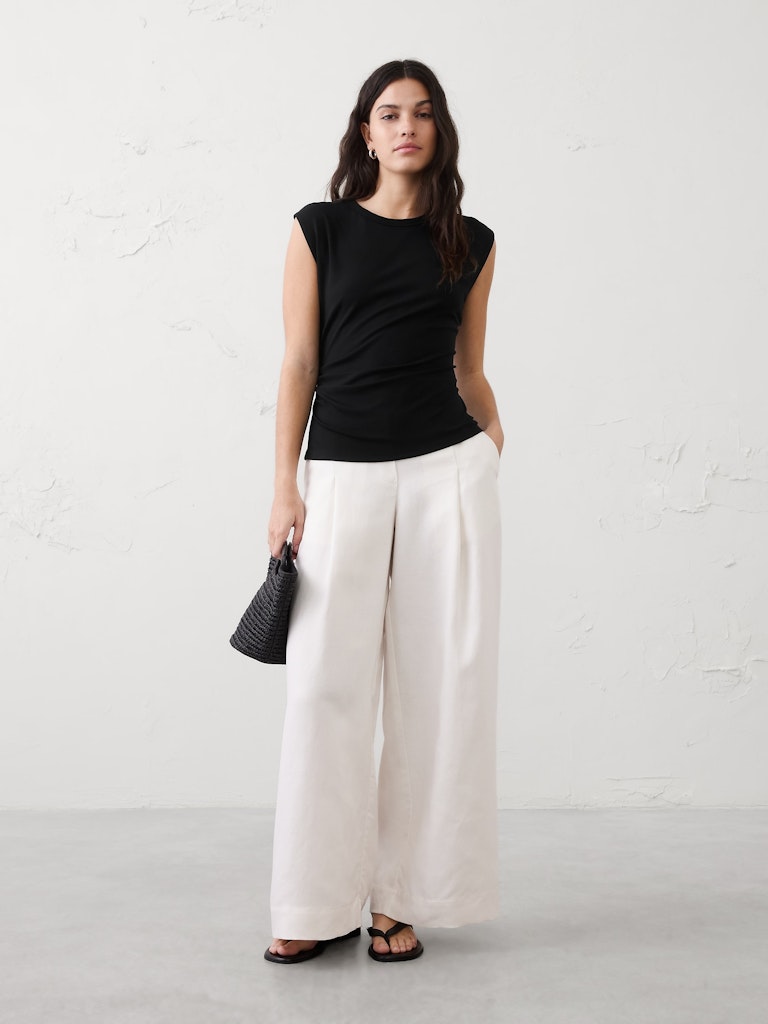 Soft Knit Side-Shirred Top: $22.50 Soft Knit Side-Shirred Top: $22.50
