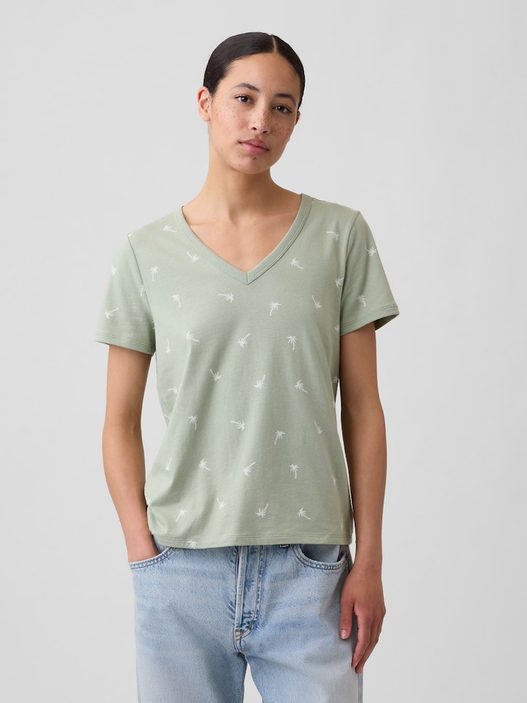 Favorite Print V-Neck T-Shirt: $7.49 Favorite Print V-Neck T-Shirt: $7.49