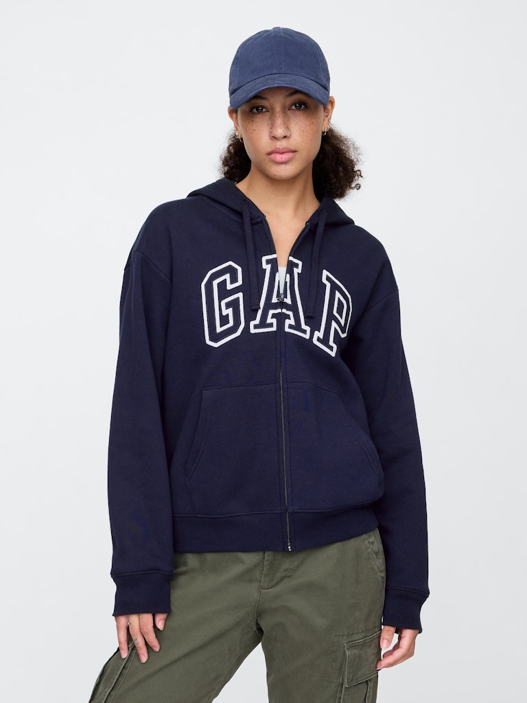 Gap Logo Zip Hoodie: $27.99