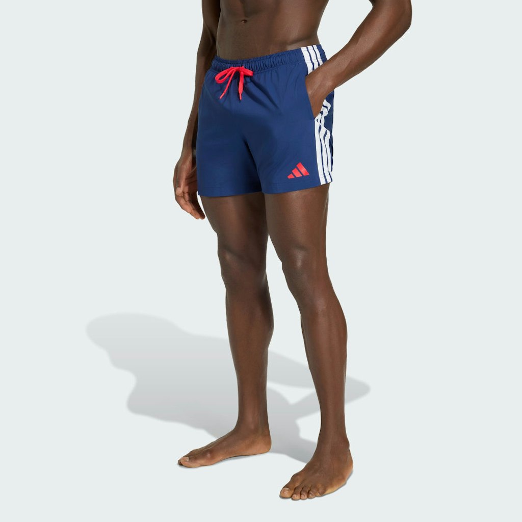 3-Stripes 5-Inch Swim Shorts: $45