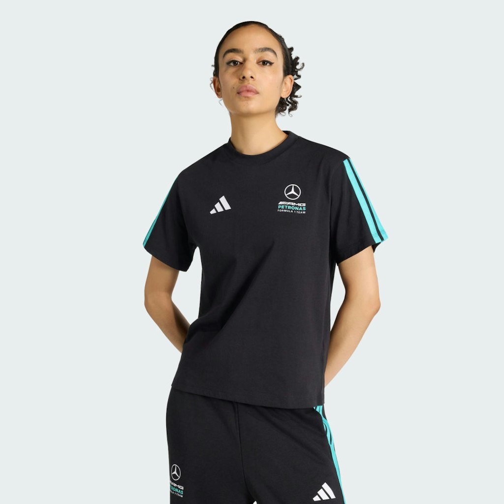 Mercedes AMG Petronas Formula 1 Team DNA T-Shirt: $50 Mercedes AMG Petronas Formula 1 Team DNA T-Shirt: $50